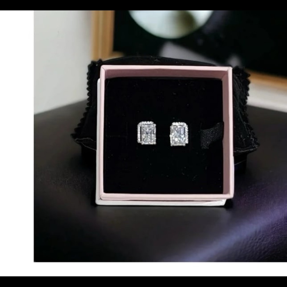 Authentic Pandora 292380c01 Rectangular Sparkling… - image 2